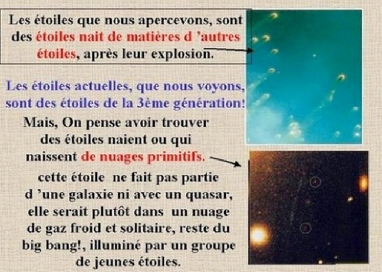 Étoiles dans l'Univers