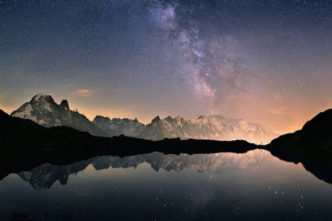 Voie lactée vue depuis la Terre